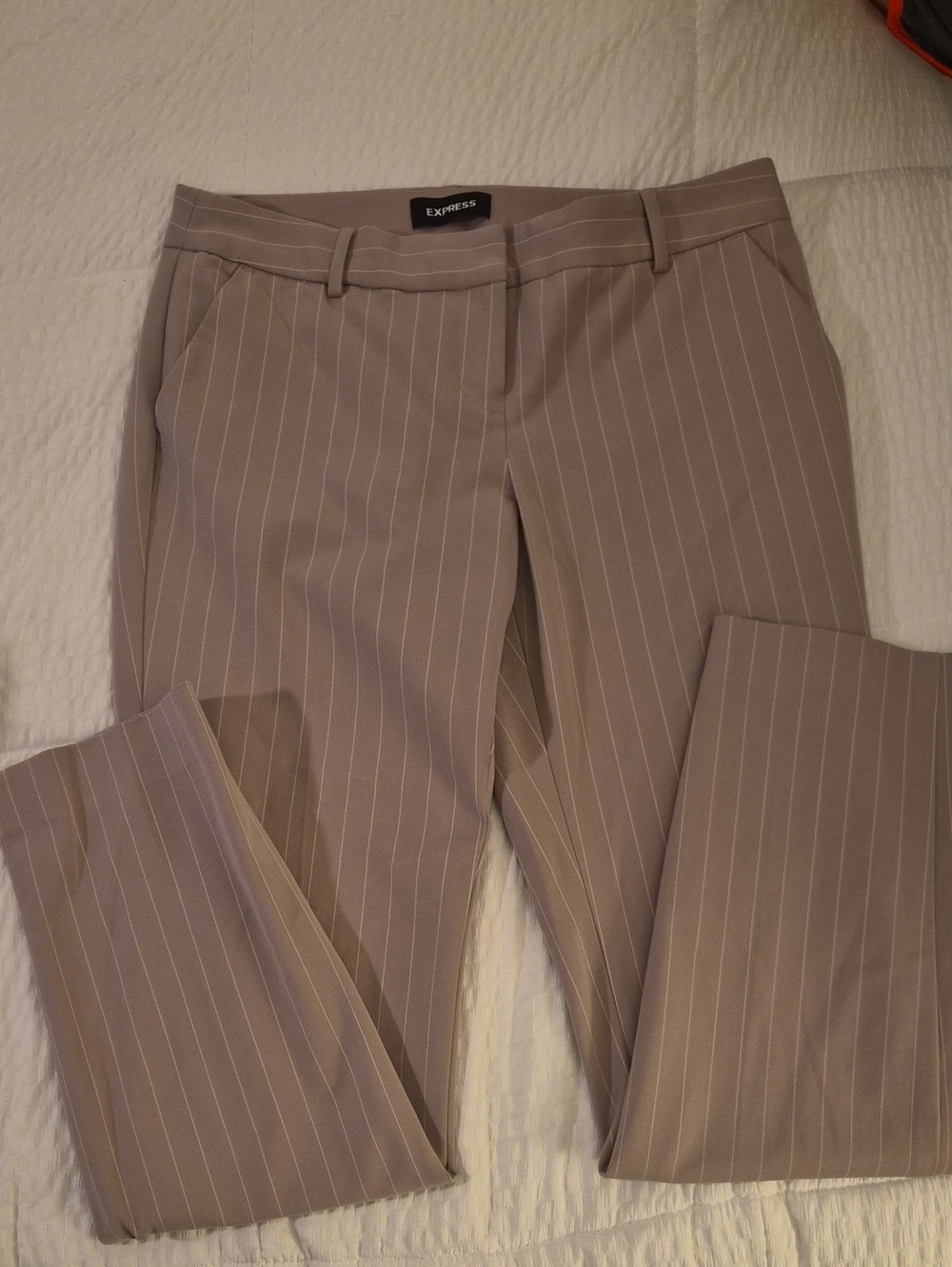 Express Mauve Pinstripe Ankle Pants sz 6L